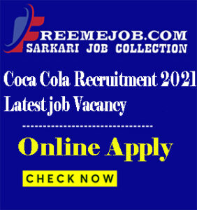 Coca Cola Recruitment 2021