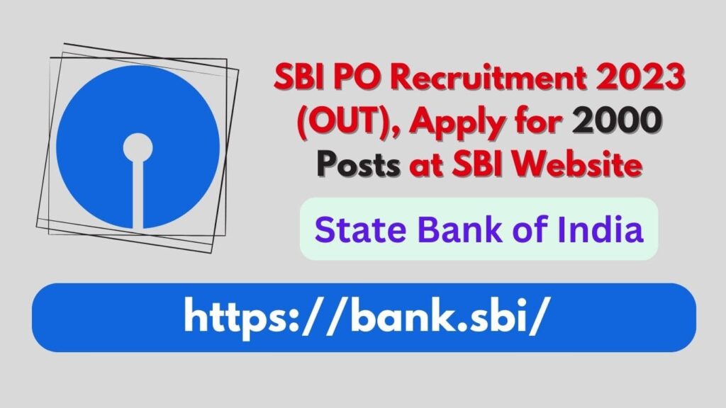 SBI PO Recruitment