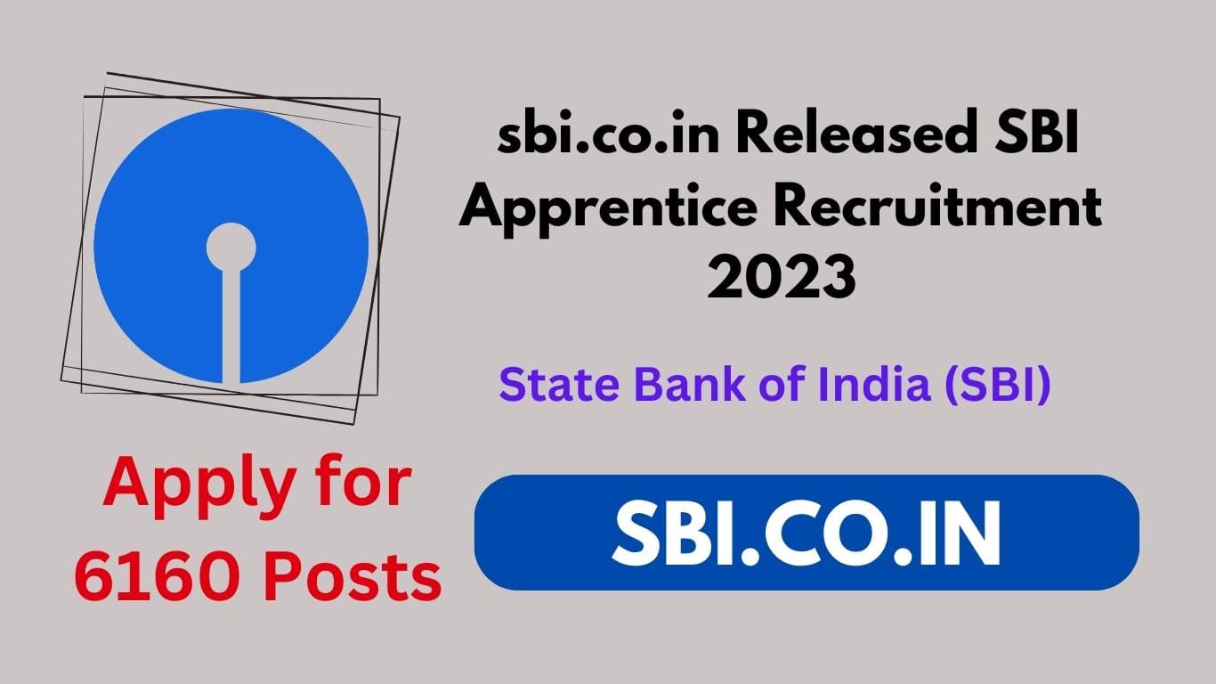 SBI Apprentice Recruitment 2023